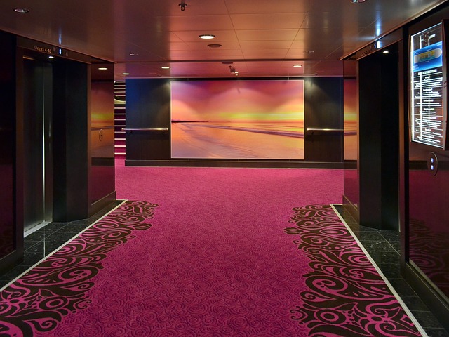 růžový koberec